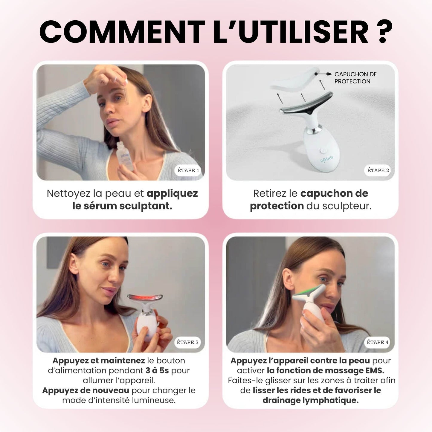 LenaSilk Sculpteur Facial LED 7 en 1